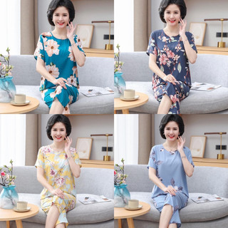 Bộ đồ lanh cho mẹ trung niên