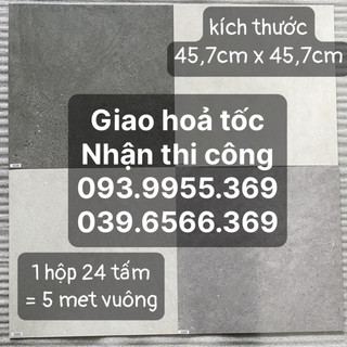 1 tấm, Sàn nhựa giả bê tông, 45.7 x 45.7cm, sàn dán keo sẵn, sàn nhựa nền giả gạch