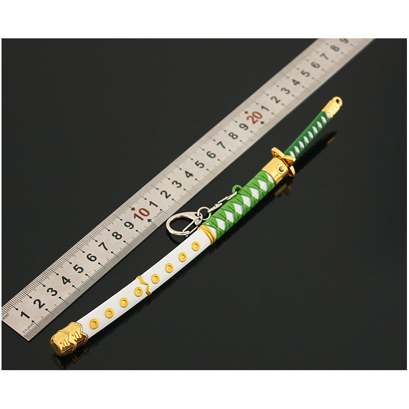 Móc khóa mô hình Kiém katana Kim loại titan của các Samurai trong Anime/Manga One Piece - Vua hải tặc
