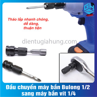 1 Cái Đầu chuyển máy bắn Bulong 1/2 sang máy bắn vít 1/4