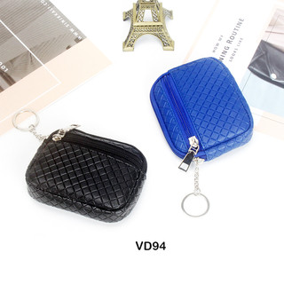Ví tiền nữ mini da mềm 2 ngăn có móc khóa VD98