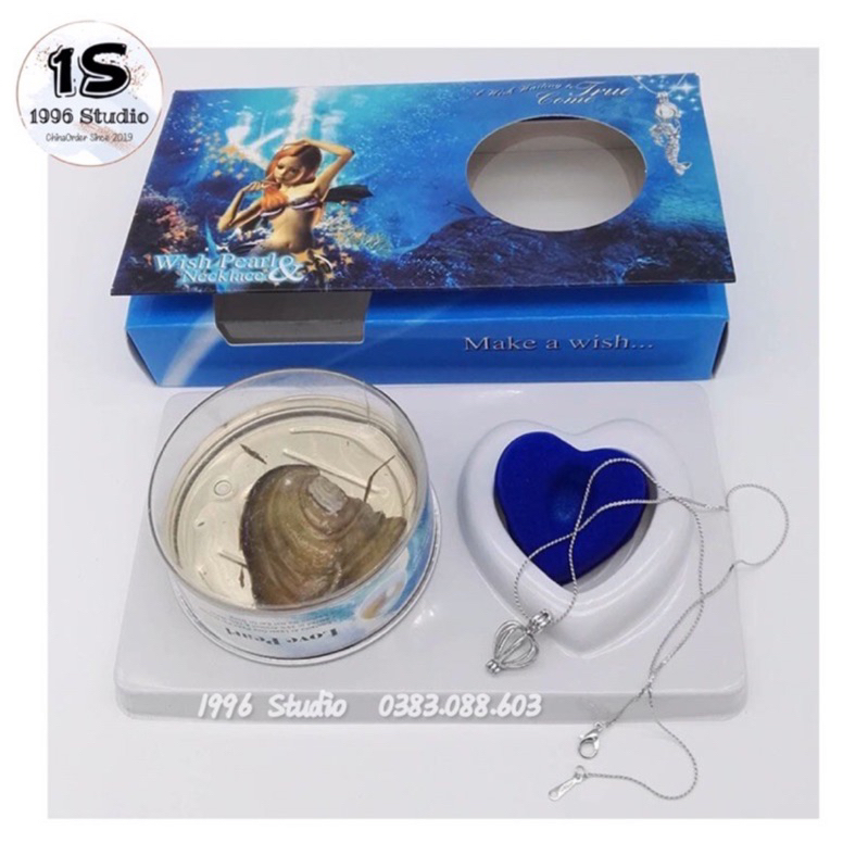 Set Quà Tặng HandMade Dây Chuyền Ngọc Tự Tách Có Trai DIY
