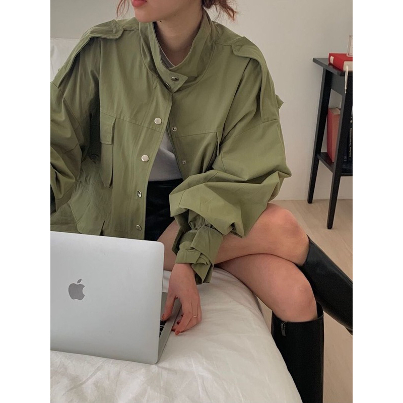 (ORDER) Áo khoác kaki thô basic style Korea