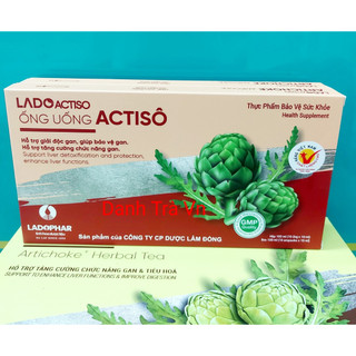Ống Uống Actiso Ladophar- mẫu mới- hộp 10 ống.