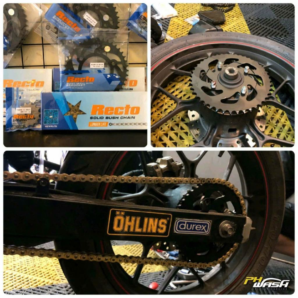 Full bộ Nhông Sên Dĩa RECTO chính hãng cho dòng xe Winner - Winner X PHWASH Nhập khẩu Thailand