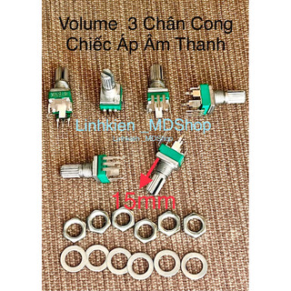 Volume 3 chân cong cán sắt, chiếc áp âm thanh, giá bán 2 cái 25k