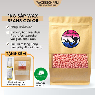 1kg sáp wax lông, sáp wax beans nóng wax lông tẩy lông nhập khẩu usa