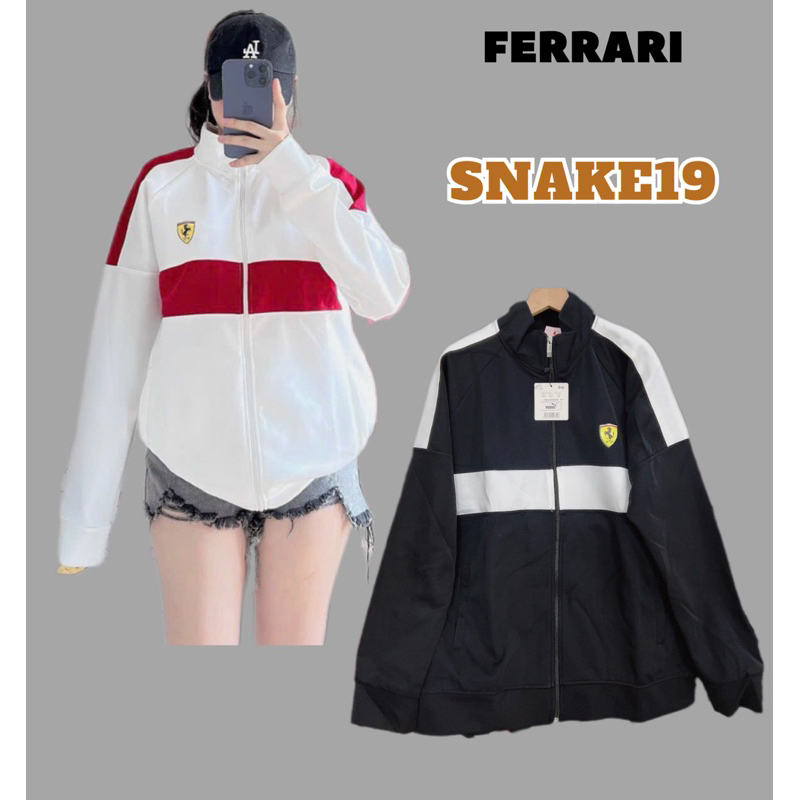 (CHÍNH CHỦ ) Áo khoác Thun Lạnh Umi Thể Thao Cao Cấp sọc vai FERRARI form rộng nam nữ