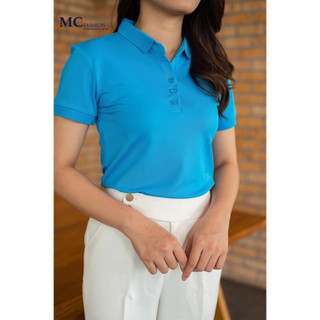 [Hàng thiết kế] Áo phông nữ công đoàn  polo áo thun có cổ MC Fashion  chất bamboo thấm hút 214