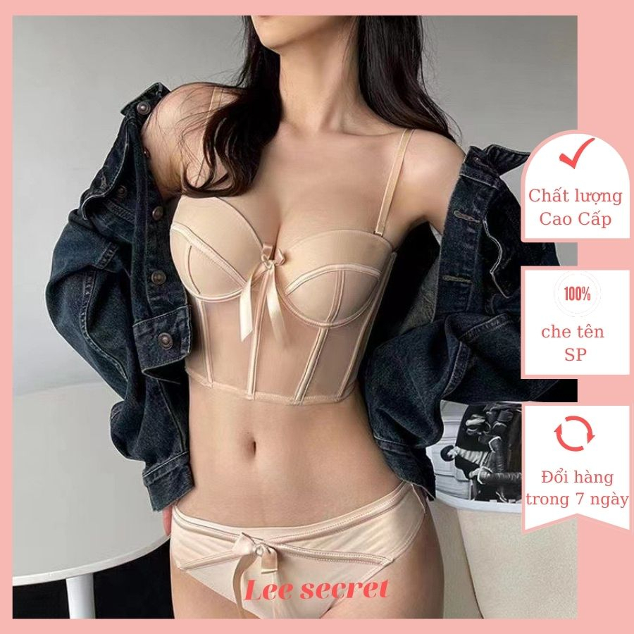 Áo Bra Corset cúp ngực nâng đẩy xiết eo tôn dáng gợi cảm quyến rũ LST40