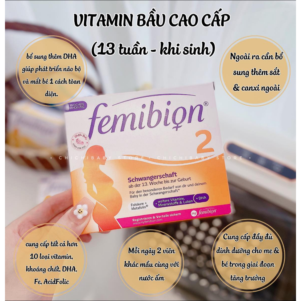 Vitamin bầu femibion cao cấp Đức