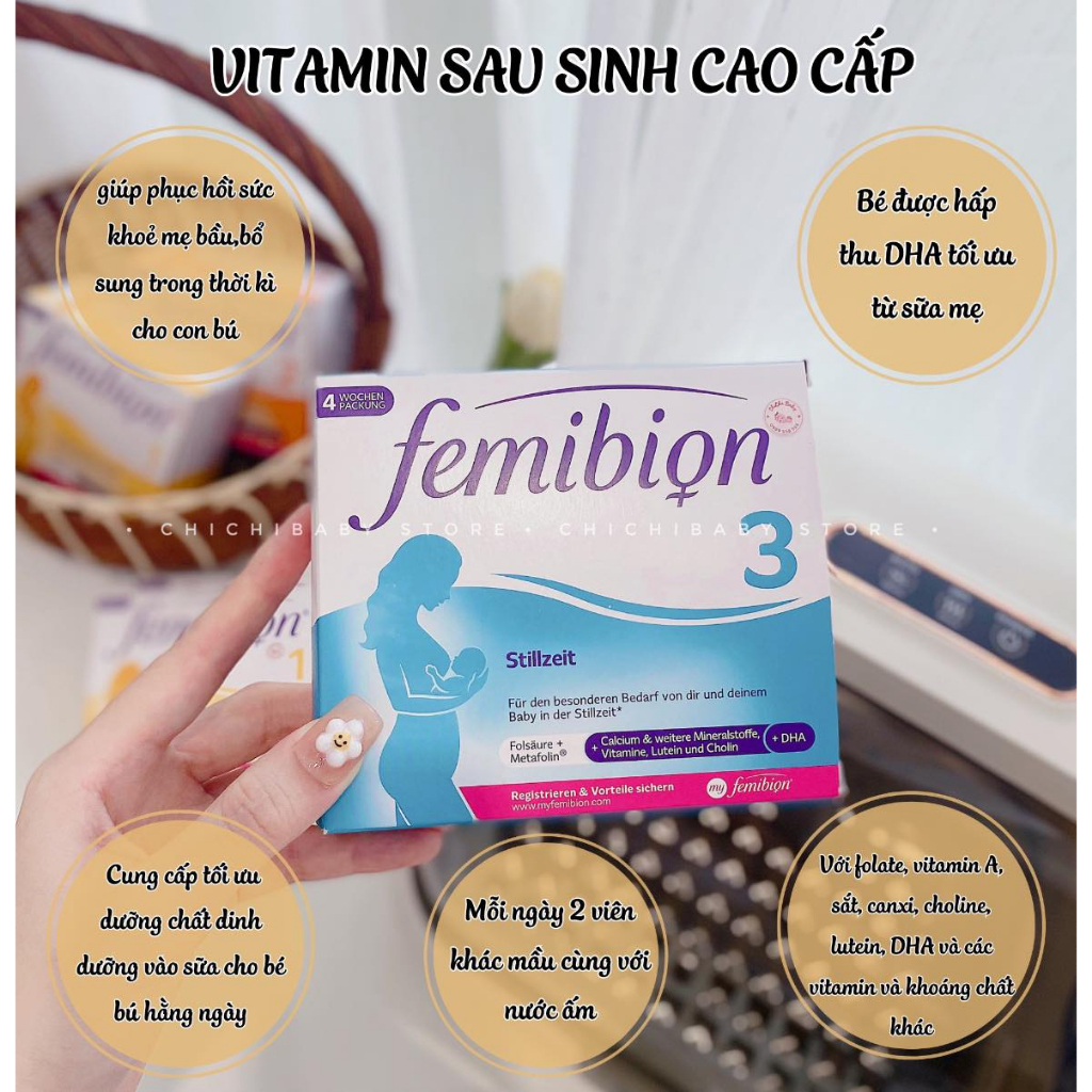 Vitamin bầu femibion cao cấp Đức