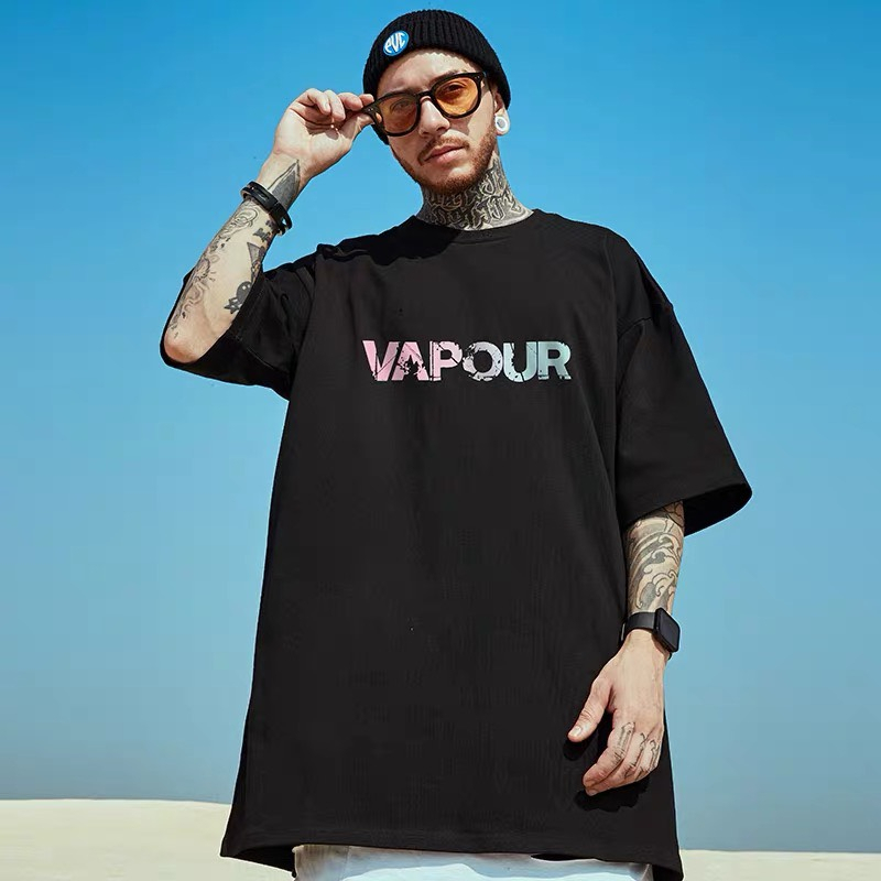 Áo thun Unisex, Áo phông cotton 100% form rộng tay lỡ Vapour