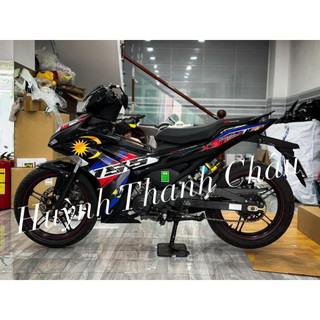 Tem rời Exciter 155 đen cờ malay cực đep
