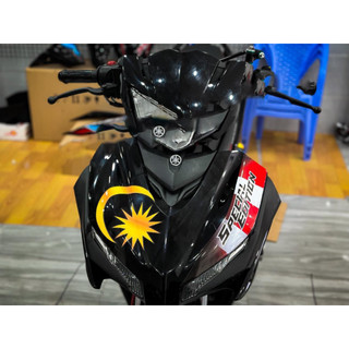 Tem rời Exciter 155 đen cờ malay cực đep