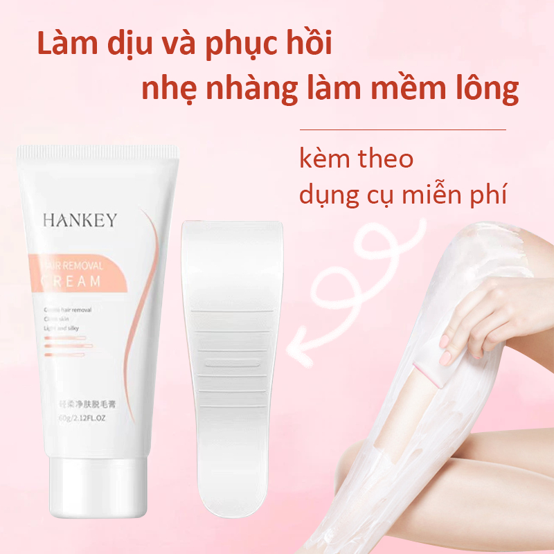 Kem tẩy lông lành tính triệt lông nách triệt lông chân triệt lông không đau làm dịu và phục hồi 80ml