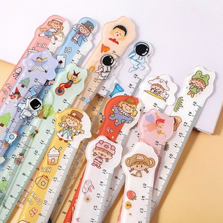 Thước kiểu in hình hoạt hình dễ thương dài 15cm