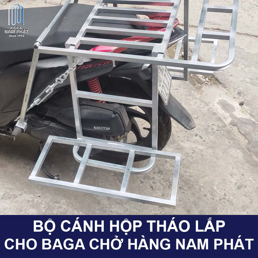 Bộ Cánh Hộp Tháo Rời Sử dụng cho Baga Chở Hàng Hộp dùng cho nhiều loại xe Chuẩn Nam Phát