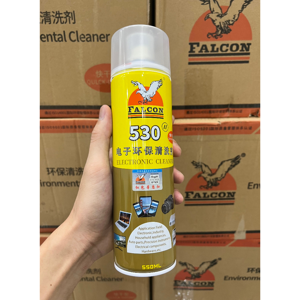 Nước tẩy rửa Falcon 530 - Chai xịt vệ sinh main, vệ sinh màn mình, tẩy rửa vết bẩn