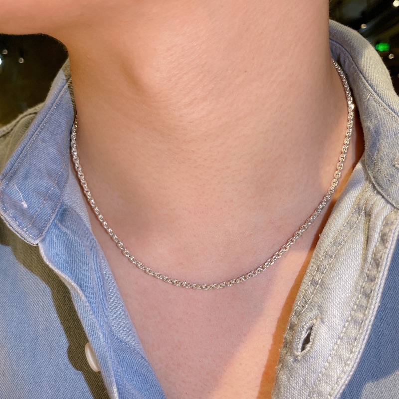 Dây chuyền bạc nam thiết kế phong cách Korean - Trang Sức MINA JEWELRY