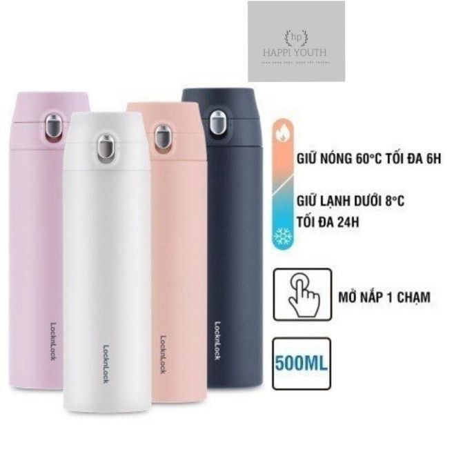 Bình giữ nhiệt Lock&Lock Feather Light One Touch 500ml
