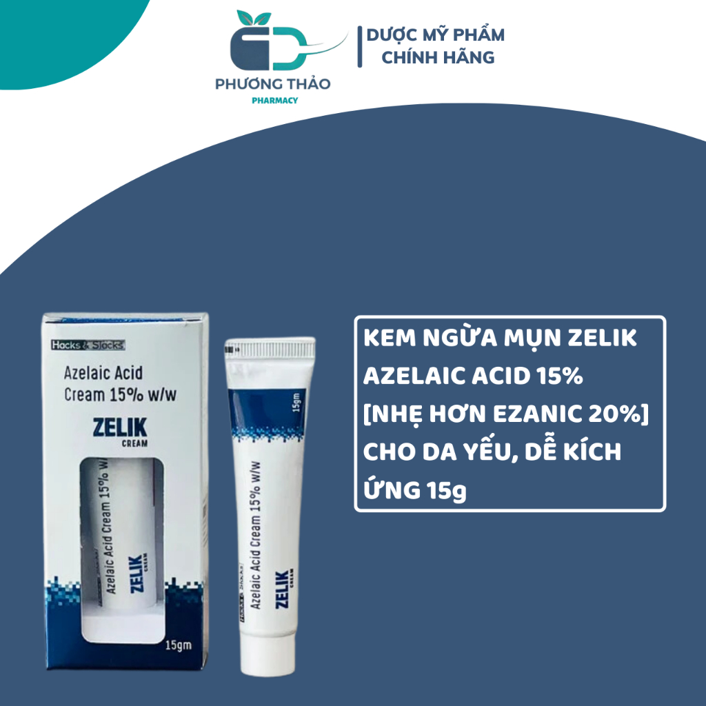 giảm mụn trứng cá, mụn sưng đỏ cho da yếu, dễ kích ứng 15g