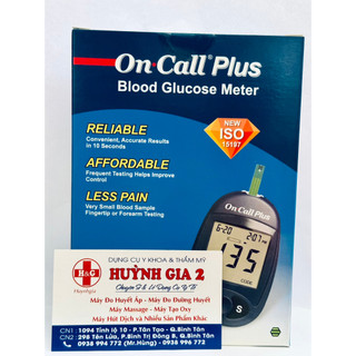 Máy Đo Đường Huyết ON CALL PLUS CHÍNH HÃNG USA  Gồm 25 Que