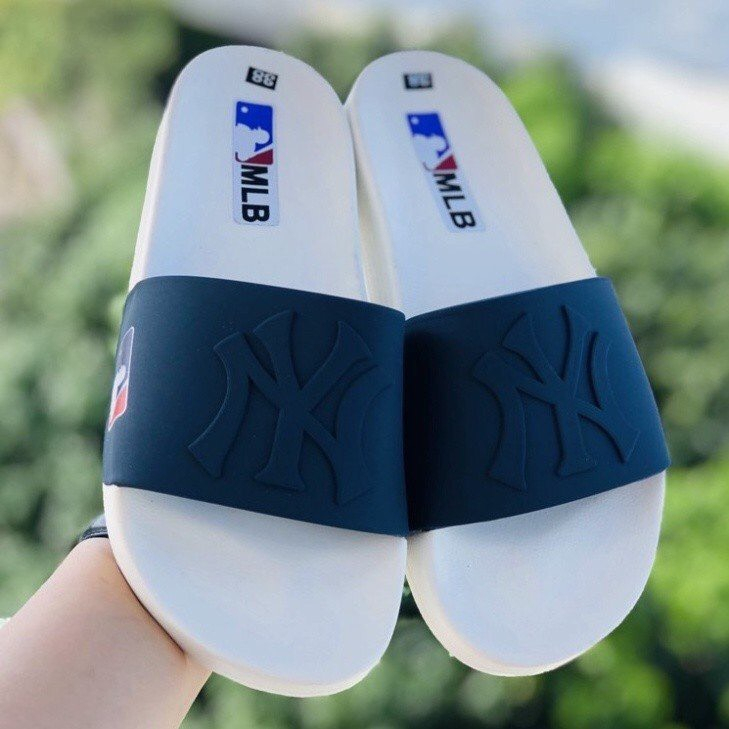 Dép lê quai ngang nam nữ, dép đẹp NY đế trắng quai xanh, hàng đẹp tại Store, dép đi êm, không trơn, siêu bền