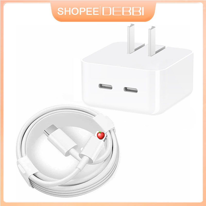PD sạc nhanh Sạc nhanh cổng kép 35W-Thích hợp cho IP8-14 Cổng kép có thể sạc cùng lúc có thể gập lại, xách tay