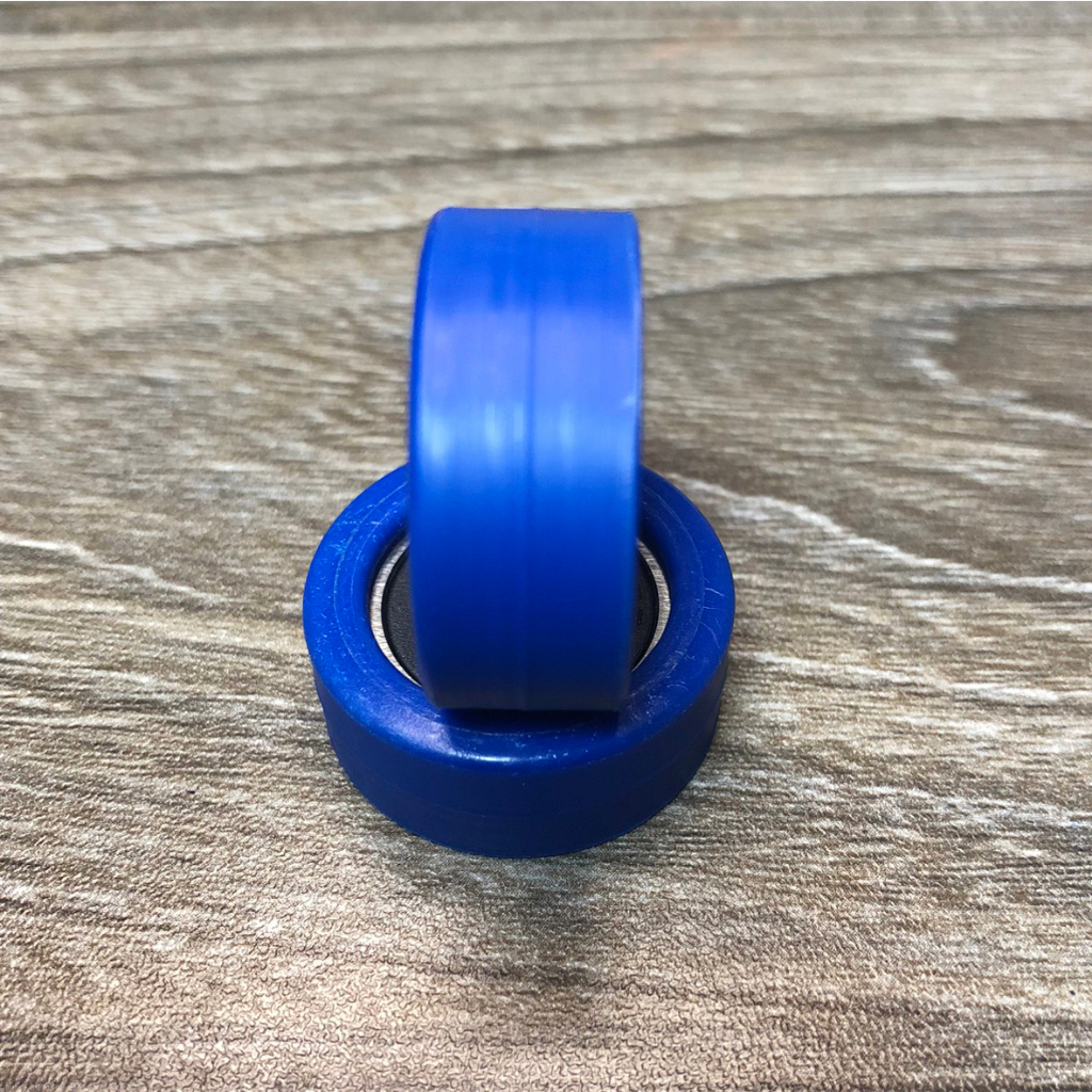 Bánh xe con lăn phi 30mm rãnh U- Không rãnh vòng bi 627 trục 7mm, D3012d7