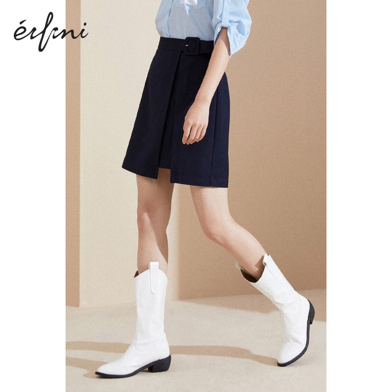 Chân váy xanh đen Eifini