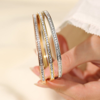Vòng titan đá basic from oval