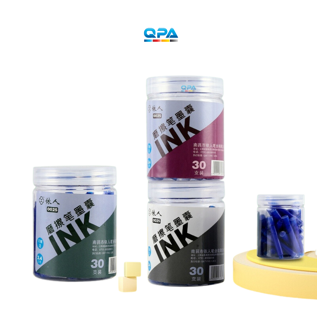 Combo 10 ống Mực bút máy xóa được INK