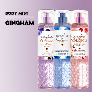 Xịt thơm toàn thân bath & body works gingham, gingham gorgeous, gingham vibrant 250ml
