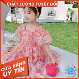 Váy hồng tú cầu Lu.see