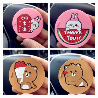 Lót Ly trên xe hơi - Lót cốc trên xe ô tô họa tiết dễ thương