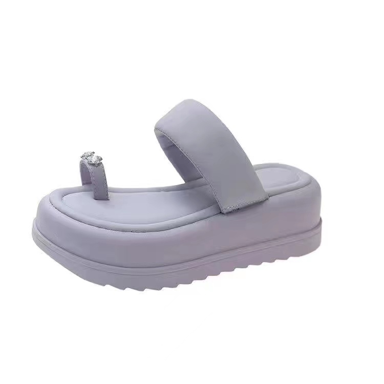 Dép đế cao Dép kẹp kim cương nước mới