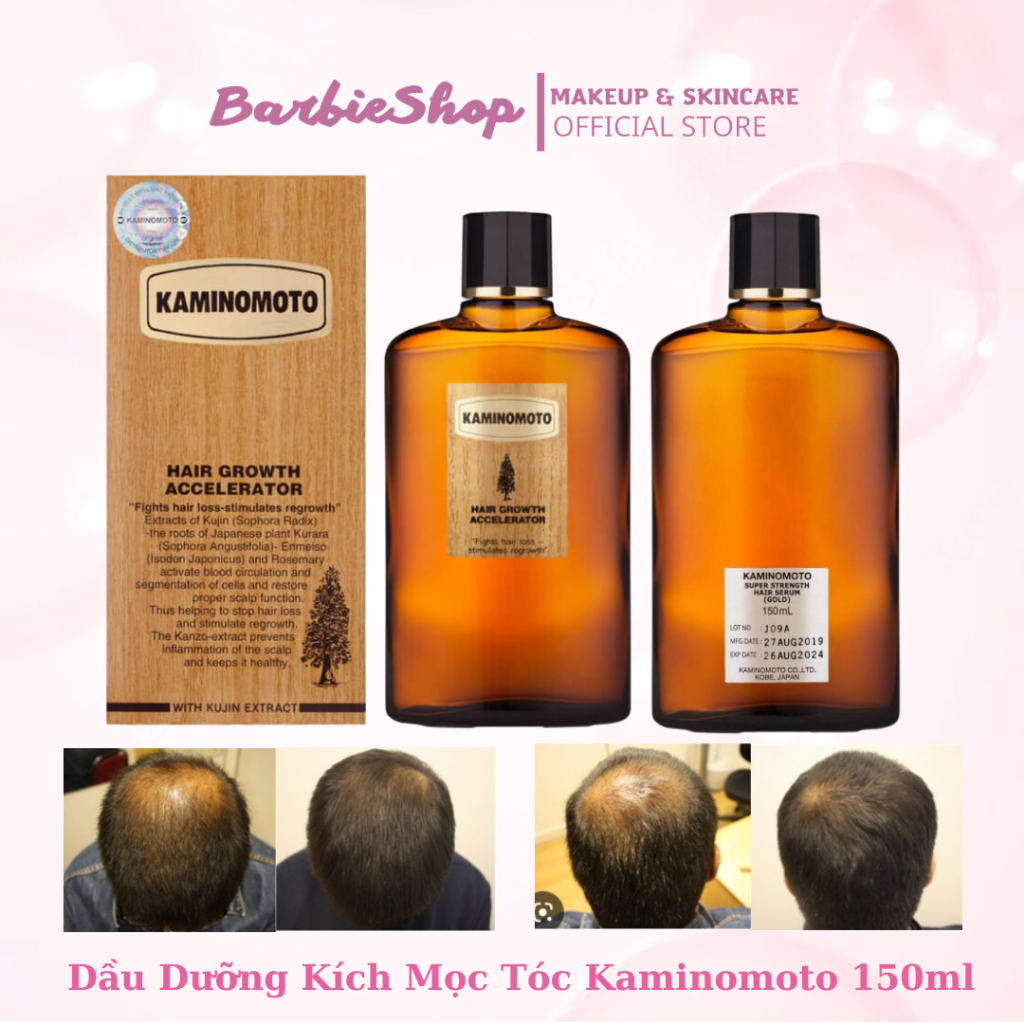 Tinh Dầu Kích Thích Mọc Tóc Kaminomoto Hair Growth Accelerator Nhật Bản 150ml - Mẫu Mới Chai Nhựa