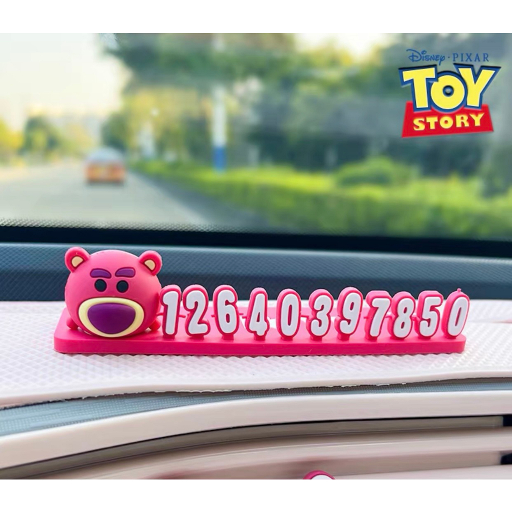 [New Arrivals] BST trang trí nội thất ô tô gấu Hồng Lotso chính hãng 2023 - Phụ kiện trang trí ô tô Gấu Lotso Cao Cấp