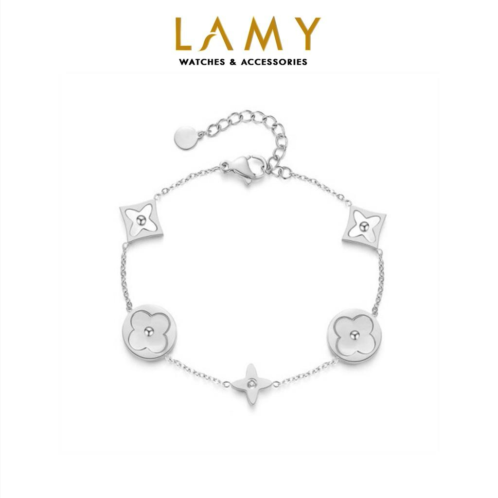 Vòng tay nữ CDE Four Leaf Flower Bracelet Silver CDE2020SV