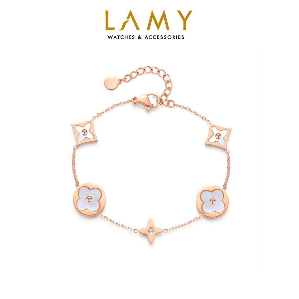 Vòng tay nữ CDE Four Leaf Flower Bracelet Rose Gold CDE2020RG