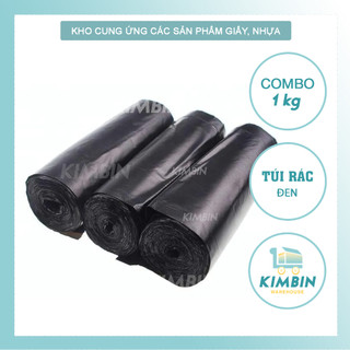 Túi rác cuộn đen loại đẹp, dai , giá rẻ - kimbin