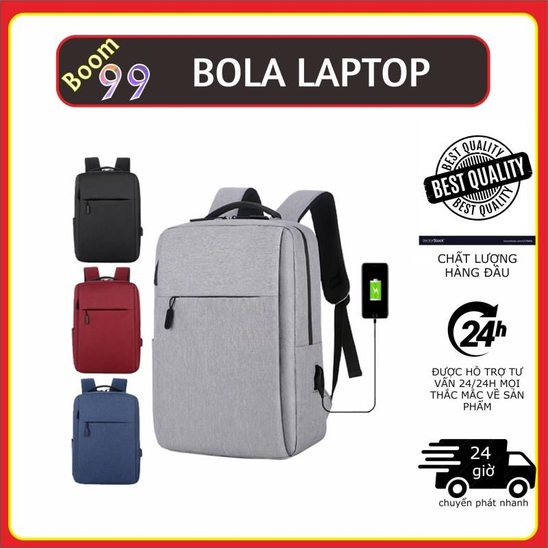 Balo Laptop chống sốc Cặp Đựng Laptop dùng đi học, đi làm, đi chơi có cổng sạc