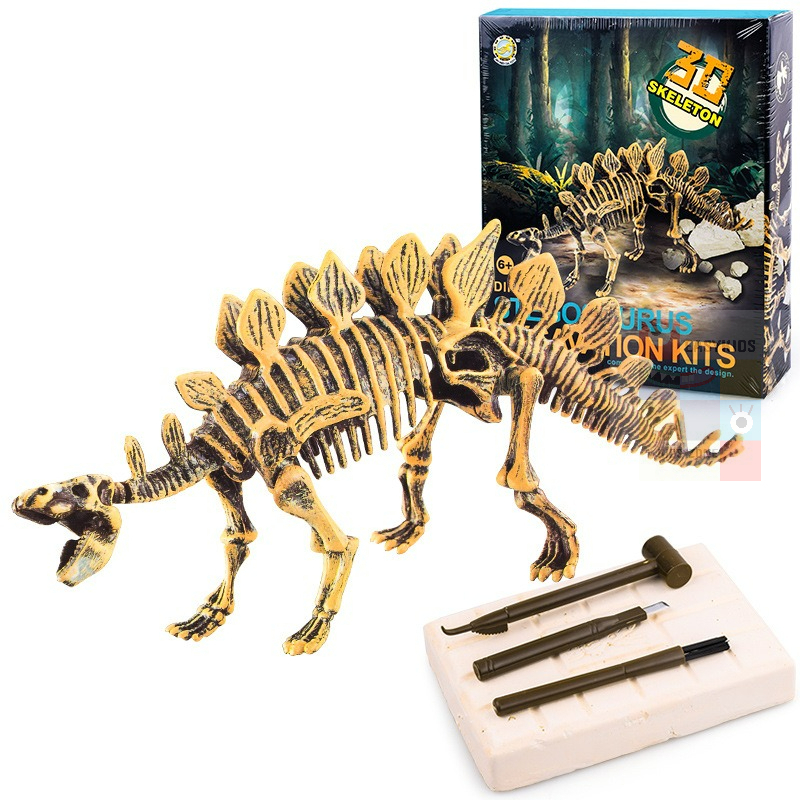 Mô hình Khủng Long hóa thạch - Truy tìm dấu vết hóa thạch - Giao SP ngẫu nhiên - Đồ chơi khảo cổ