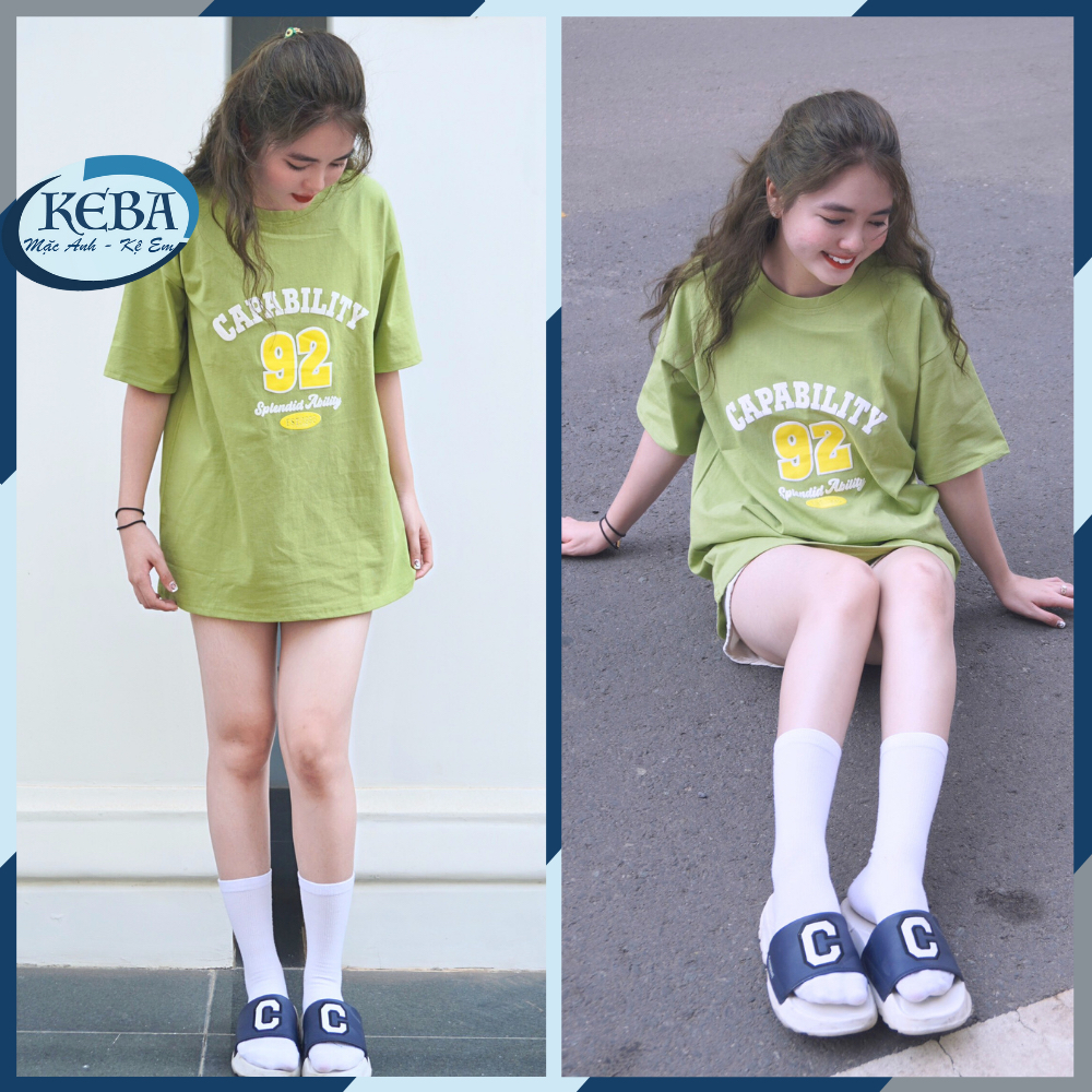 Áo cotton CAPABILYTY 92 unisex form rộng chất liệu cotton 100%