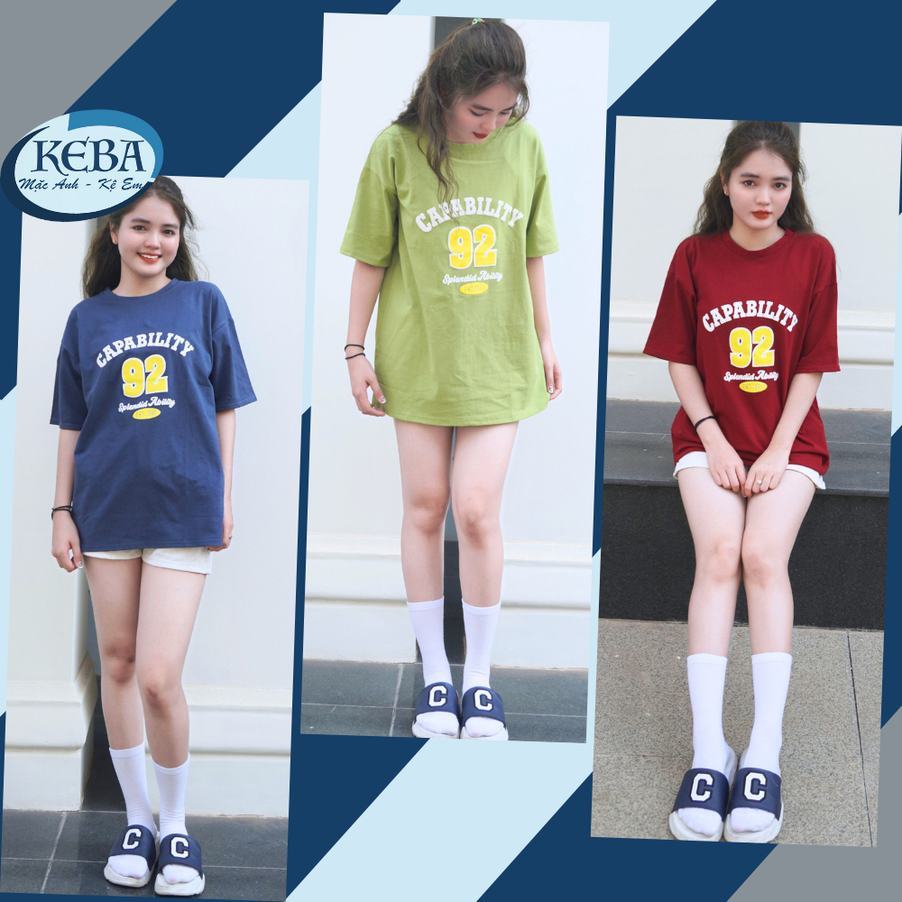 Áo cotton CAPABILYTY 92 unisex form rộng chất liệu cotton 100%