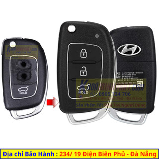Vỏ chìa khoá xe Hyundai Accent,I10, I20, I30 , Elantra, Santafe, Solati V42