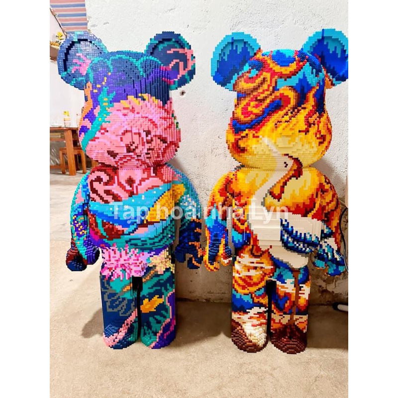 Lắp Ráp Gấu Bear Brick Phượng Hoàng Và Gấu Đại Dương 1 Mét - Mô Hình Lắp Ráp Gấu Phượng Hoàng