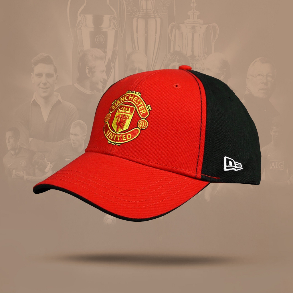 Nón Nỉ MUFC Thời Trang- Phối Đỏ Đen