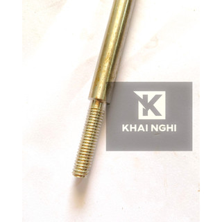Trục ren inox 304 phi 12 mm dài 300mm ren 2 đầu trục m10x1.5 mỗi đoạn ren dài 4cm